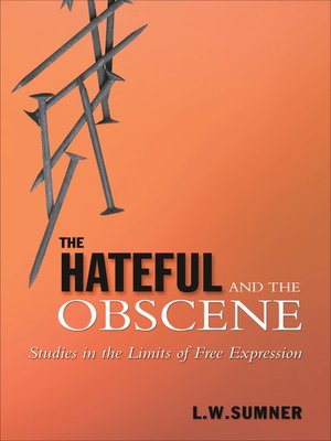 cover image of The Hateful and the Obscene